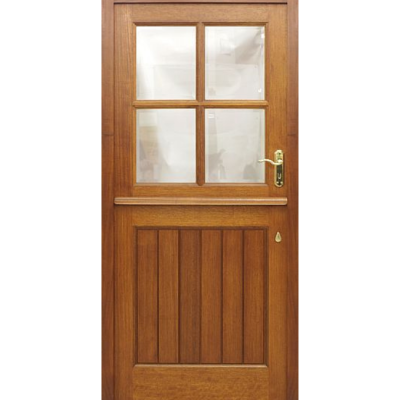 Mahogany Traditional Semi Glazed French T&G Door