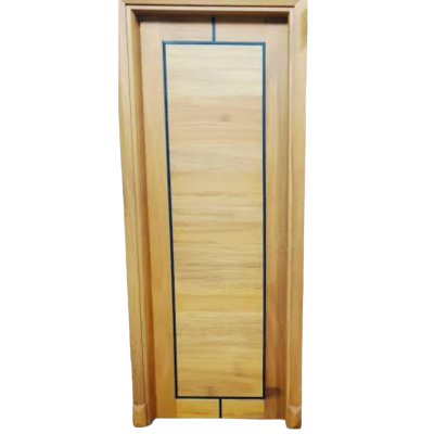 Mvule Single Panel With Inlay